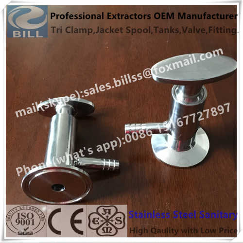 Stainless Steel Sanitary Grade Tri Clamp Sample Valve