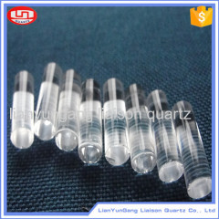 High temperature optical clear quartz crystal glass rod