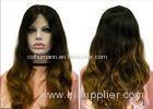 Two Colors Remy Swiss Lace Front Human Hair Wigs with 130% Density