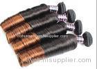 Colored Ombre Indian Human Hair Weave Egg Curl No Any Bad Smell