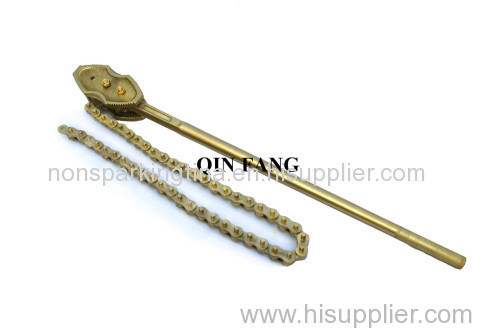 Non Sparking Safety Chain Pipe Light Wrench