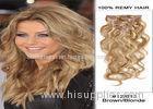 Smooth Brown Clip In human Hair Extensions Malaysian Virgin Remy Hair