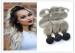 Natural Silver Grey Ombre Human Hair Extensions Straight Brazilian Virgin Hair