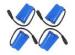 3.7V 5200mah Rechargeable Battery Pack 18650 1S2P With Blue Heat Shrink Tube