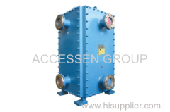 Accessen all welded bloc heat exchanger