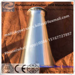 Stainless Steel Sanitary Concentric Reducer Tri Clamped end and Hopper Roller