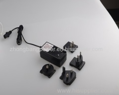 Interchangeable wall power adaptor/30W plug adaptor with Certificate CB/FCC/CE/UL