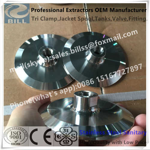 Stainless Steel Sanitary Tri Clamp End Cap to Female threaded NPT