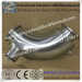 Sanitary Stainless Steel Jacketed 90 degree elbow with threaded as outlet