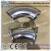Sanitary Stainless Steel Jacketed 90 degree elbow with threaded as outlet