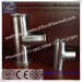 Sanitary Stainless Steel Tri Clamped Long Type Tee with mirror polished finished