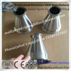 Sanitary Stainless Steel Tri Clamped Long Type Tee with mirror polished finished