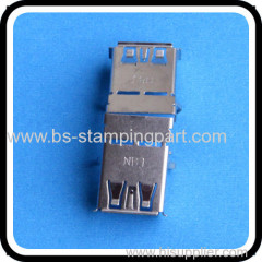 Customized stainless steel USB connector for mobile phone