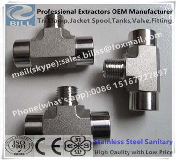 Stainless Steel Hydraulic Fittings of female Tee