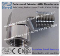 Stainless Steel Hydraulic Fittings male to female 90 Degree Elbow
