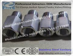 Stainless Steel Hydraulic Fittings of bsp threaded male hex flare fittings