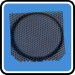 metal square speaker mesh with dark chrome