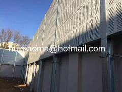 perforated metal sheet sound proof barrier