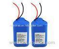 18650 2S2P Li Ion Custom Battery Packs 11.1V 2200mAh With Blue PVC Wrap