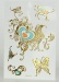 golden foil hair tattoo sticker