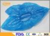 Blue Anti Slip Shoe Protector Covers / Disposable Clean Room Shoe Covers For Home