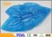Blue Anti Slip Shoe Protector Covers / Disposable Clean Room Shoe Covers For Home