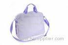 Stylish Ladies Computer Bag Briefcase Light Purple 600D Polyester Soft Case