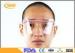 Anti Fog Disposable Face Shield / medical Goggle PET Material For Labs / Industries Grinding