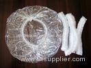 PE Plastic Disposable Surgical Caps / SPA Strip Shower Hats For Adults