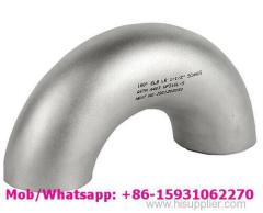 Butt weld fittings 180deg stainless steel elbow