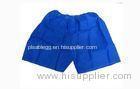 Blue Non Woven Disposable Shorts Pants For Man With Label Printing