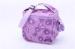 Custom Zippered Lunch Kids Cooler Bag Shoulder Butterfly Printed Purple