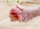 Transparent Disposable Plastic Gloves For Food Preparing / House Cleaning
