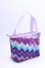 Purple Waves Printing Insulated Girls' Lunch Tote Measured 23 * 11 * 20cm