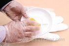 Clear Dustproof Embossed Disposable Food Service Gloves HDPE LDPE PE Material