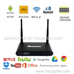 Qintex Q912 Amlogic S912 octa core android 6.0 2+16gb emmc tv box