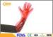 Red 90cm PE Plastic Disposable Veterinary Gloves Long Arm For Ainimal Handing