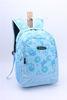 Girls Blue Back Pack Floral Print Backpack 600D Polyester Climbing Professional