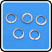 stainless steel circle shape flat washers