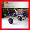 Folding fish steel bright surface tools hand trolley cart