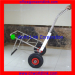 Folding fish steel bright surface tools hand trolley cart