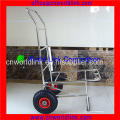 Folding fish steel bright surface tools hand trolley cart