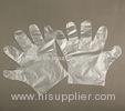 Natural Chlorinated Polyethylene Disposable Cleaning Gloves Smooth Surface
