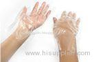 Biodegradable HDPE LDPE Disposable Plastic Gloves Transparent Color