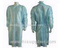 Blue Knitting Cuff Disposable Isolation Gowns Hospital Clothing PP SMS Material