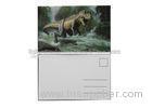 PET/ PP Lenticular Postcard Printin 3D / Flip Effect Dinosaur Image Card