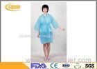 Pink Lightweight Disposable SPA Products Bathrobes / Bathroom Robe Sauna Suit Gown