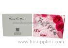New Year Greeting Custom Lenticular Cards PET / PP CYMK Lenticular Image Printing