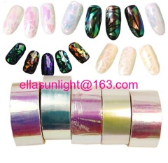 2017 Hot New Custom nail art shiny transfer foil 5x30cm