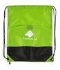 Waterproof Polyester Drawstring Bag Green Drawstring Backpack Personalized